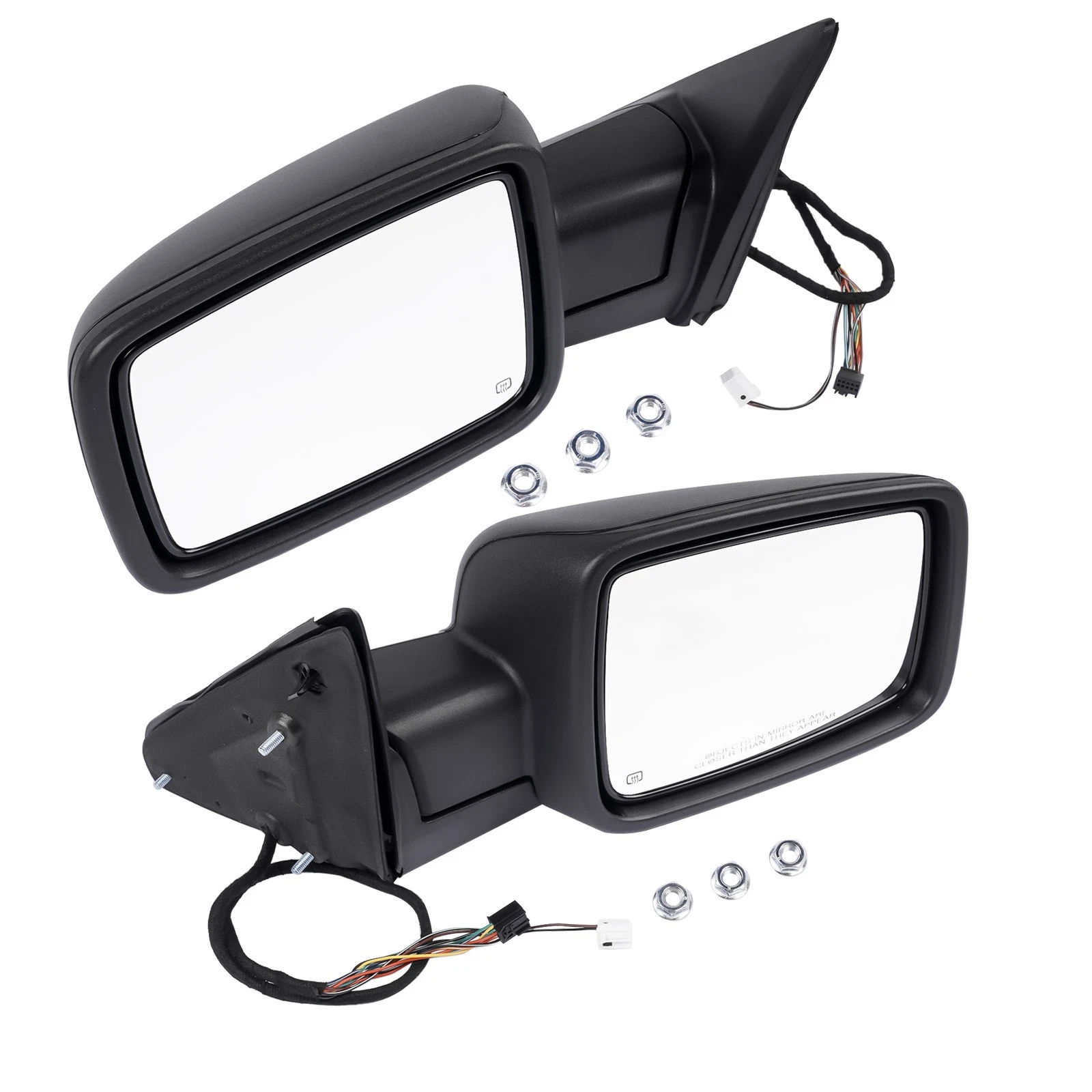 Left & Right Side Mirror For Ram 1500 2013-2019 Power Fold Heated Temper Sensor