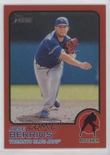2022 Topps Heritage Chrome Red Border Refractor 270/573 Jose Berrios #399 4c5