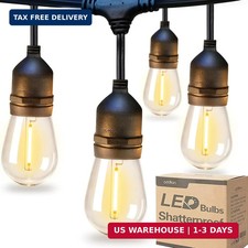 addlon LED Outdoor String Lights 48FT with Ed...