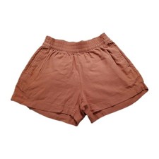 Old Navy Womens High Waisted Linen Blend Shorts XS 3.5" Inseam Amber