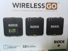 RODE WIRELESS GO GEN 3 COMPACT WIRELESS MICROPHONE SYSTEM- BRAND NEW.