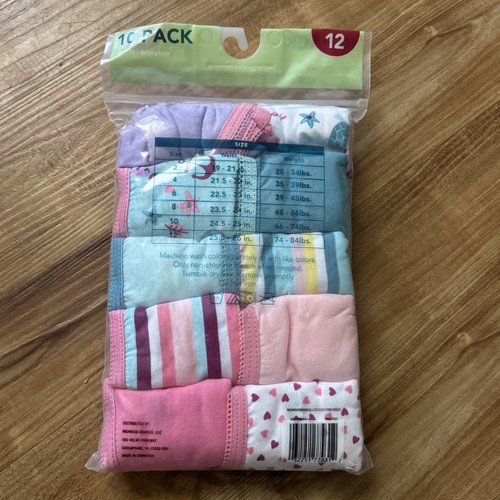 Girls “Hipster” Underwear Extremely Me 10 Pack 100% Cotton Size - New - Size 12 - Picture 2 of 4