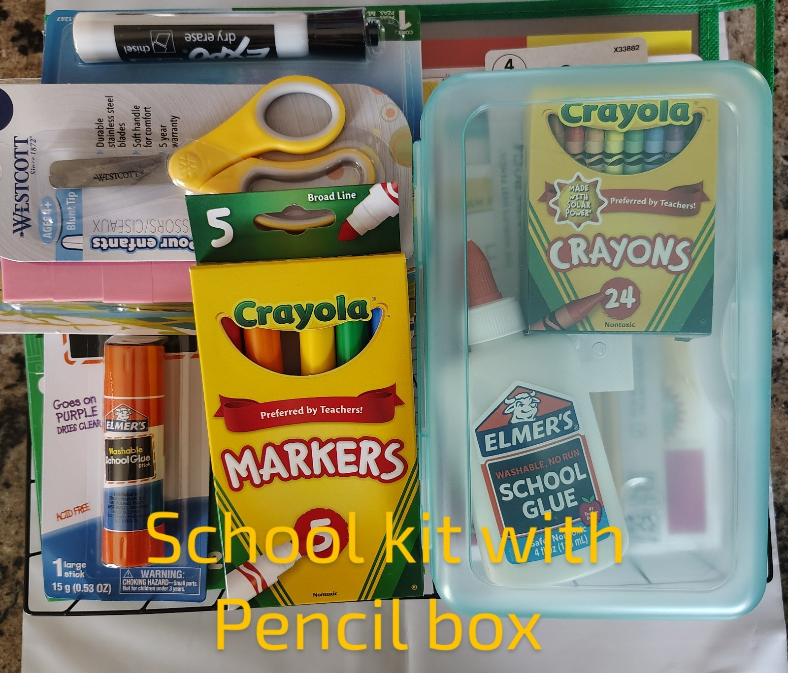 School Supplies Kit for Girls, Boys Back to School Supplies 