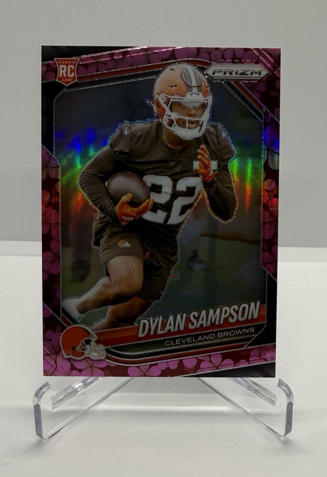 2025 Panini Prizm Plum Blossom #365 Dylan Sampson RC Rookie 6/8 Browns 🔥