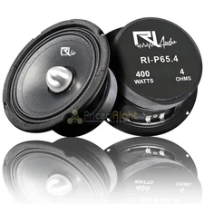 (2) RI Audio 6.5" Midrange Bullet Speaker 400W Peak Power 200W RMS 4 Ohm