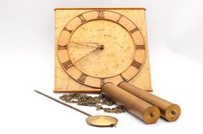 Junghans Pendeluhr Wanduhr aus Holz mit Gewichten & Pendel Vintage