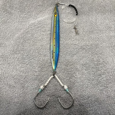 Mustad Rip Roller 500 Gram Jig Custom Rigged Big Game With Leader Assist Hooks