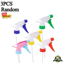 3 pcs Trigger Spray Bottle Nozzle Head Adjustable Garden Cleaning Sprinkler