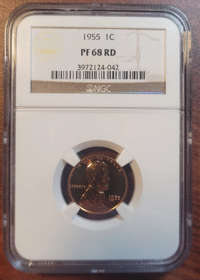 1955-S Lincoln Wheat Cent NGC MS-67 RD Gem Brilliant Uncirculated MS67 RED BU - Image 4 of 4