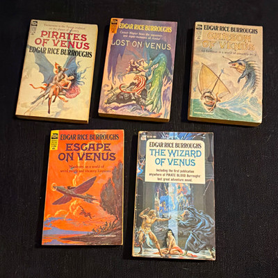 Edgar Rice Burroughs Venus Series Ace Paperback Lot of 5