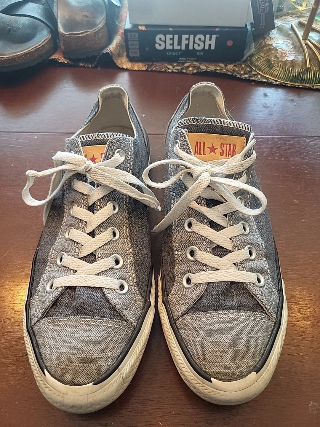 Converse All Stars Low Top Grigio Denim Canvas Calci US Uomo 7 Donna 9