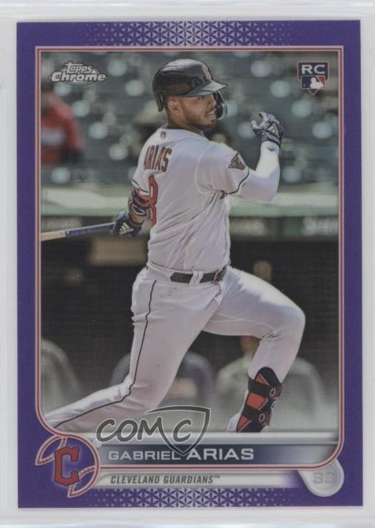 2022 Topps Chrome Update Purple Refractor Gabriel Arias #USC131 00jz