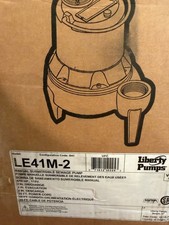 Liberty Pumps LE41M-2 LE40-Series 4/10HP Manual Submersible Sewage Effluent Pump