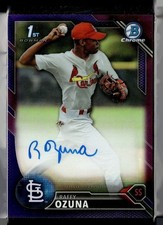 2016 BOWMAN CHROME PURPLE /250 1ST PROSPECT AUTO RAFFY OZUNA CARDINALS