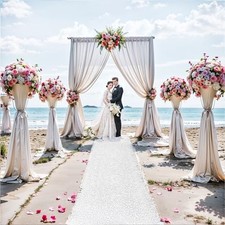 Thickened Aisle Runner for Wedding CeremonyFeet White Aisle Vine  3x100feet  
