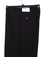 Nautica Mens Classic Fit Dress Pants 41x31 Black Solid Active Stretch NWT