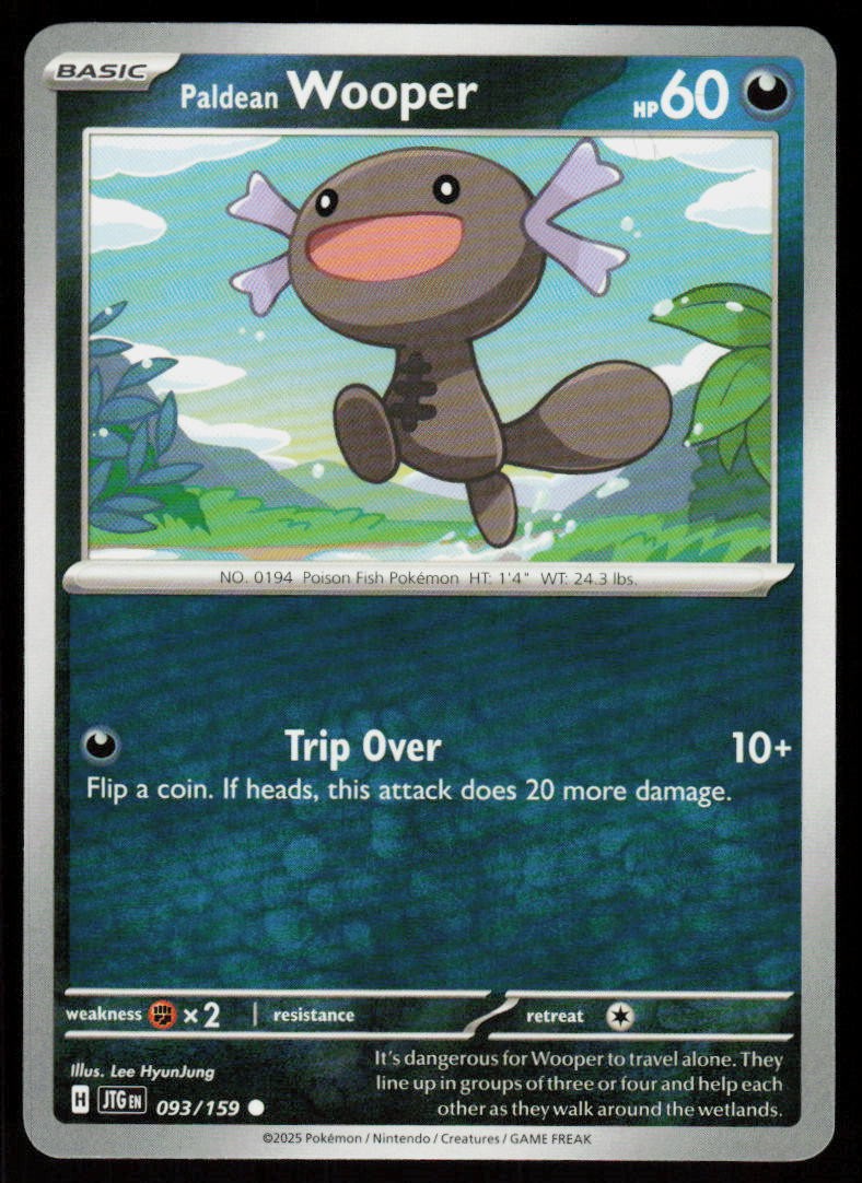 Paldean Wooper 093/159 Common Journey Together Pokemon Near Mint