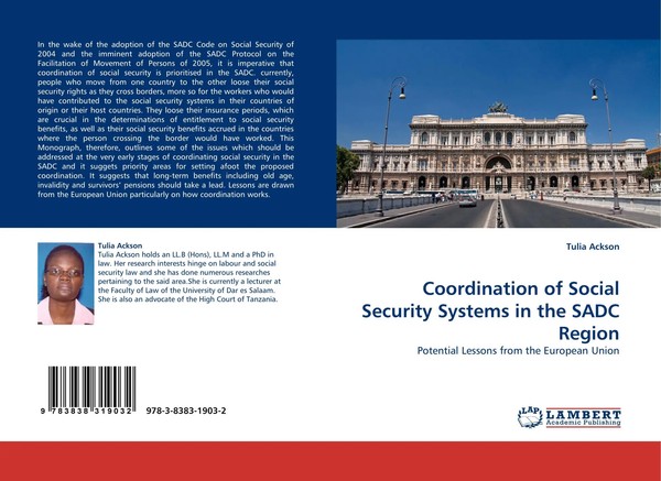 Tulia Ackson | Coordination Of Social Security Systems In The Sadc Region | Buch-image