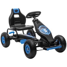 Aosom Kids Pedal Go Kart Ride-on Toy w/Ergonomic Comfort,Pedal Car w/Tough,Wear-