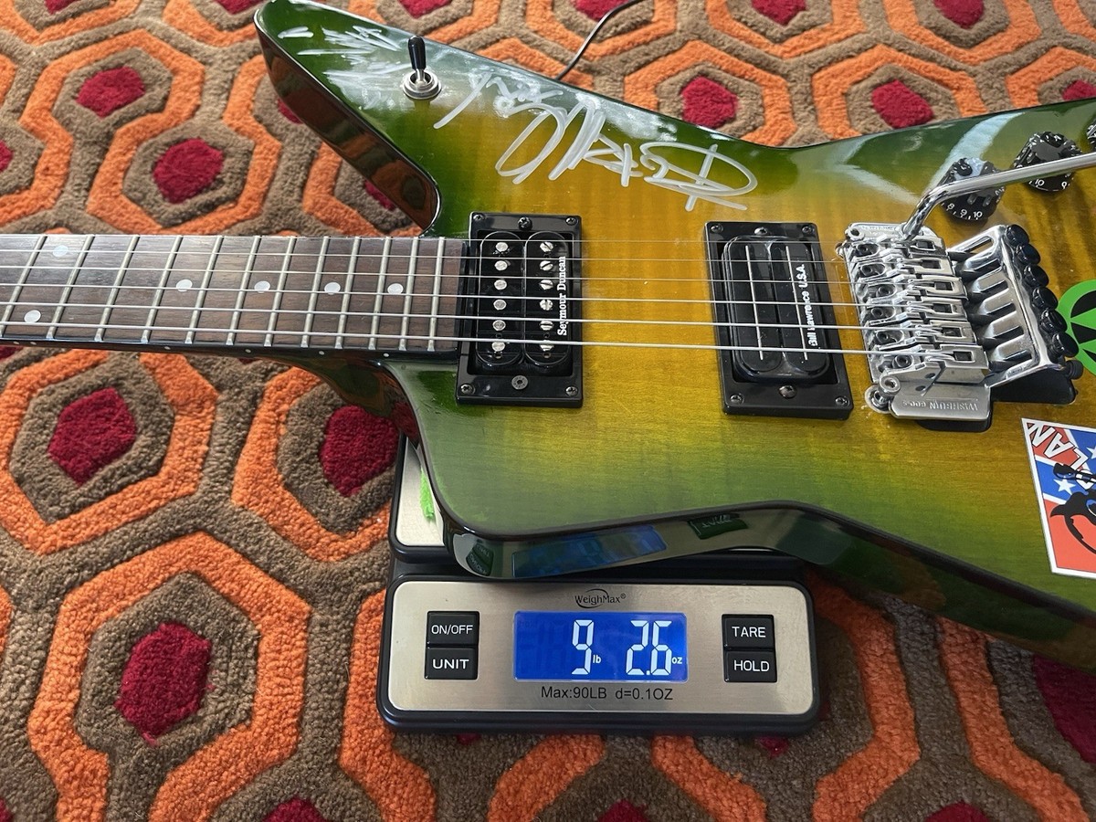 WASHBURN DIMEBAG DARRELL DIME SLIME 333 SIGNED GUITAR VINNIE PAUL