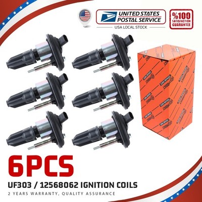 6X Ignition Coil For Cassette 02-05 Chevy Trailblazer Canyon Envoy GMC UF303
