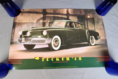 Rare Vintage Tucker 48 Poster - "Benchmark" Car #1006 - Lieberman & Secreto Ltd