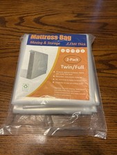 Mattress Bag for Moving and Storage, TWIN/FULL 2-PACK FAST SHIPPING