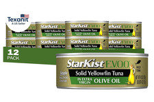 E.V.O.O. Solid Yellowfin/Light Tuna in Extra Virgin Olive Oil - 4.5 Oz Can Pack