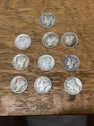 Mercury Dime Lot (10) 90% Silver!