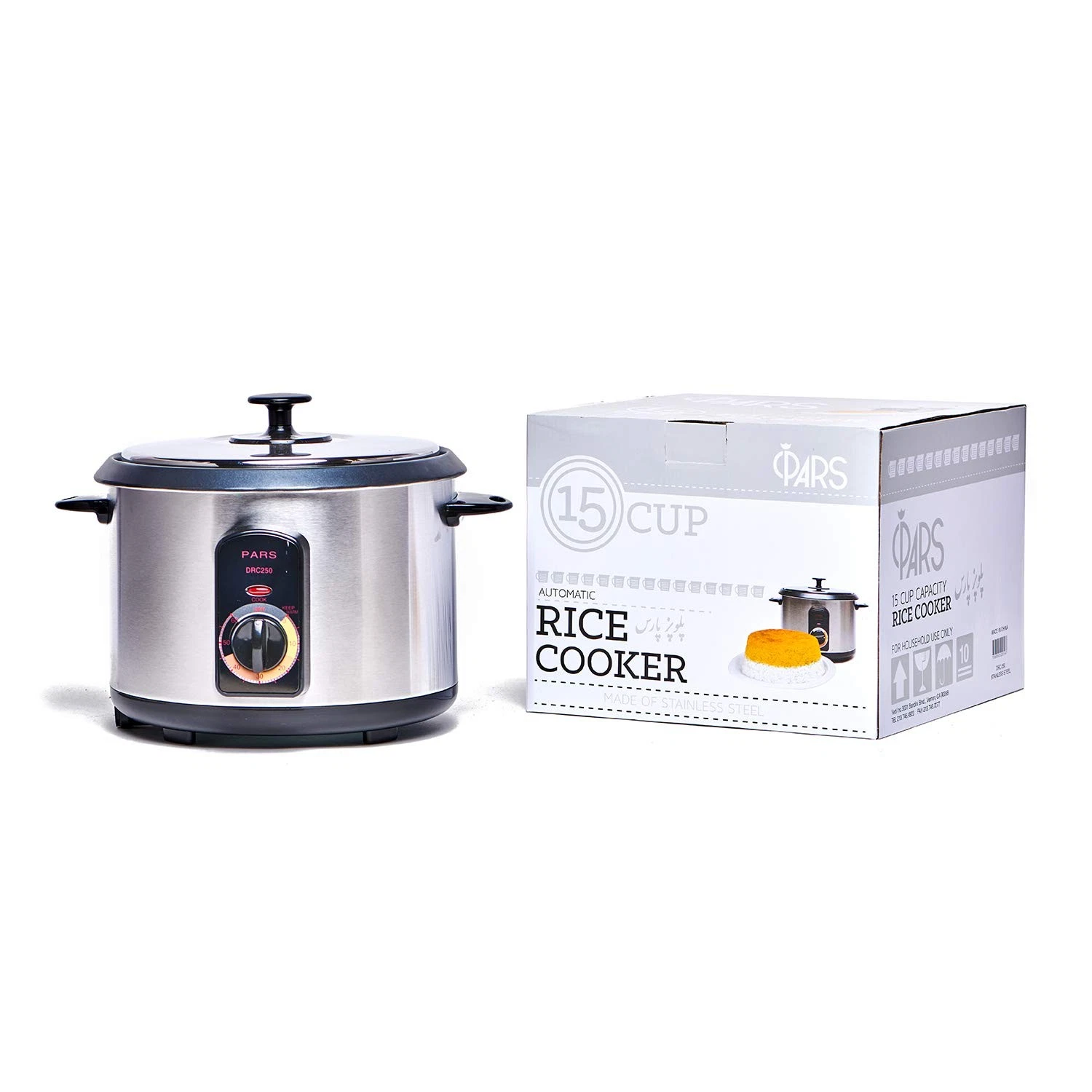 Automatic Persian Rice Cooker - Tahdig Rice Maker Perfect Rice Crust, 15 Cup