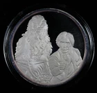 1987 Rarities Mint Star Wars Han & Chewie 1 Oz .999 Fine Silver #73