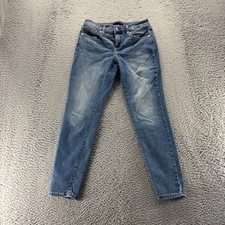 Banana Republic Jeans Womens Size 27/4 Blue Dark Wash Cotton Stretch Skinny