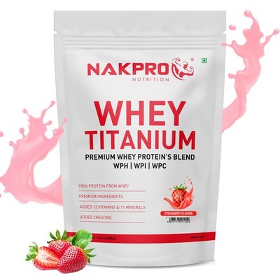 NAKPRO Titanium Whey 1kg | 24g Protein + Creatine