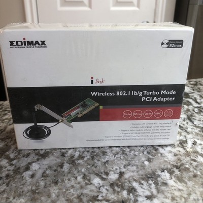 Edimax EW-7128G Wireless G PCI Adapter 54Mbps 802.11b/g Turbo Mode Desktop New