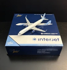 GeminiJets 1:400 Interjet Airbus A321neo XA-MAP GJAIJ1884 Scale Model Airplane