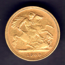 Australia. 1900 Sydney - Half Sovereign.. Trace Lustre - aVF/F+