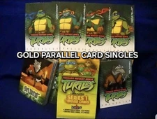 TMNT Ninja Turtles Series 1 Trading Card Gold Parallel Singles (Fleer, 2003)