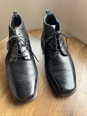 ECCO Gore-Tex Men s Leather Chukka Boots EU 46 US 12 Black Waterproof 