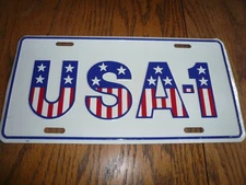 VANITY USA - 1 3D EMBOSSED METAL CAR NOVELTY LICENSE PLATE