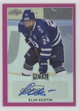 2016-17 Leaf Metal Pink Prismatic 1/10 Klim Kostin #BA-KK1 Auto y3x