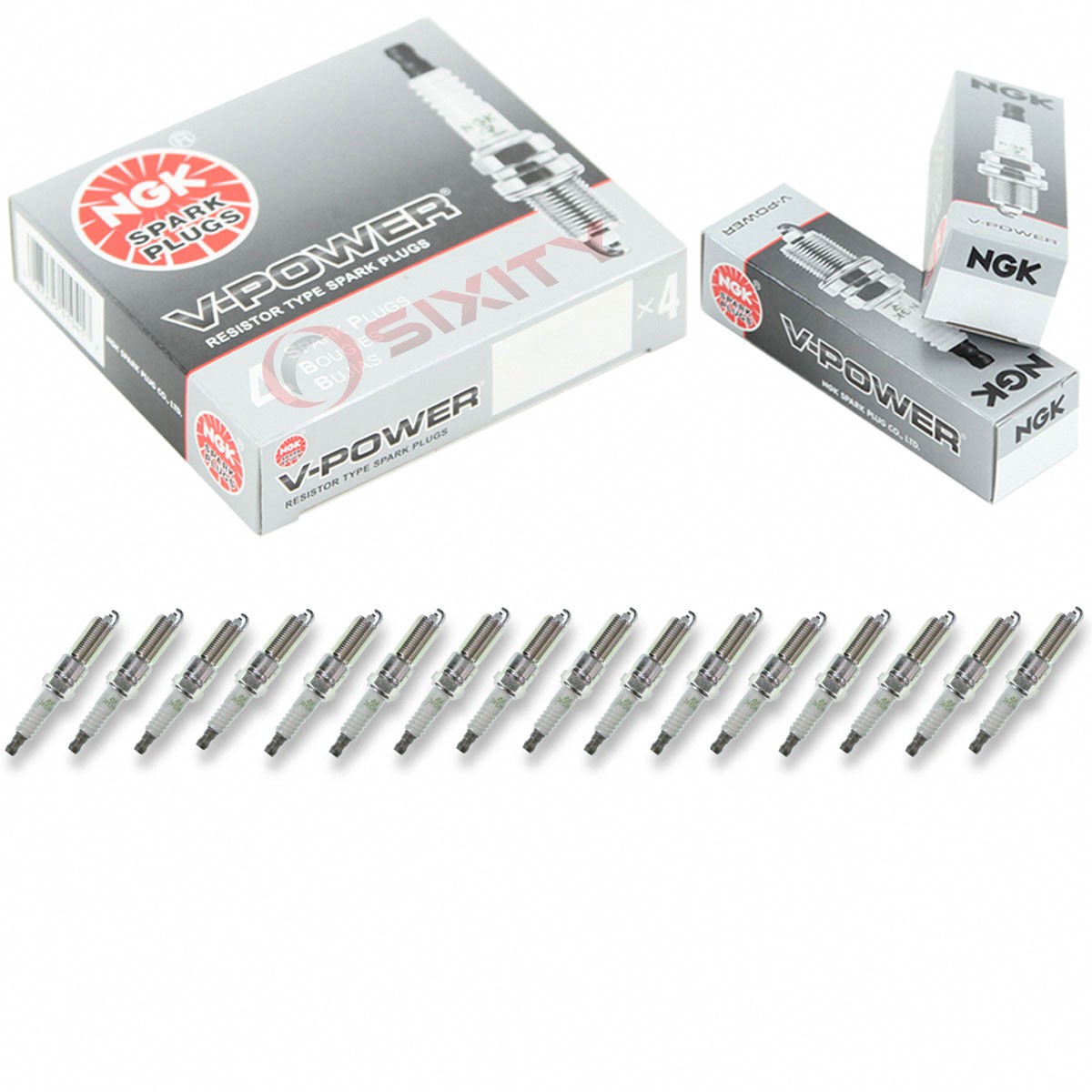 16-New NGK V-Power Copper Spark Plugs LZTR4A11 #5306