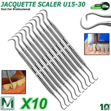 JACQUETTE SCALER U15-30 DENTAL HAND INSTRUMENTS PRO DENTIST PICK TOOLS