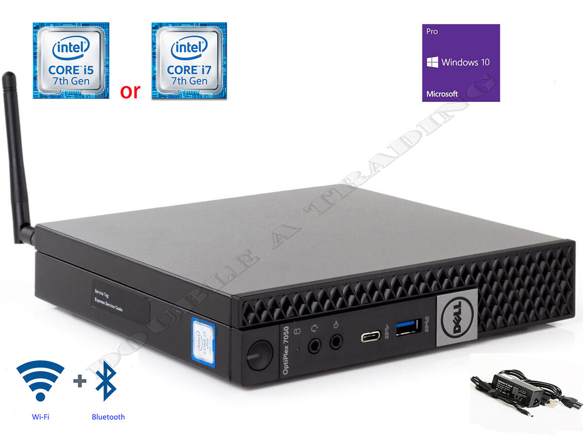 Dell OptiPlex 7050 Micro i5/i7 7th Gen. & up to 32GB RAM & 2TB SSD & Wi-Fi  + BT