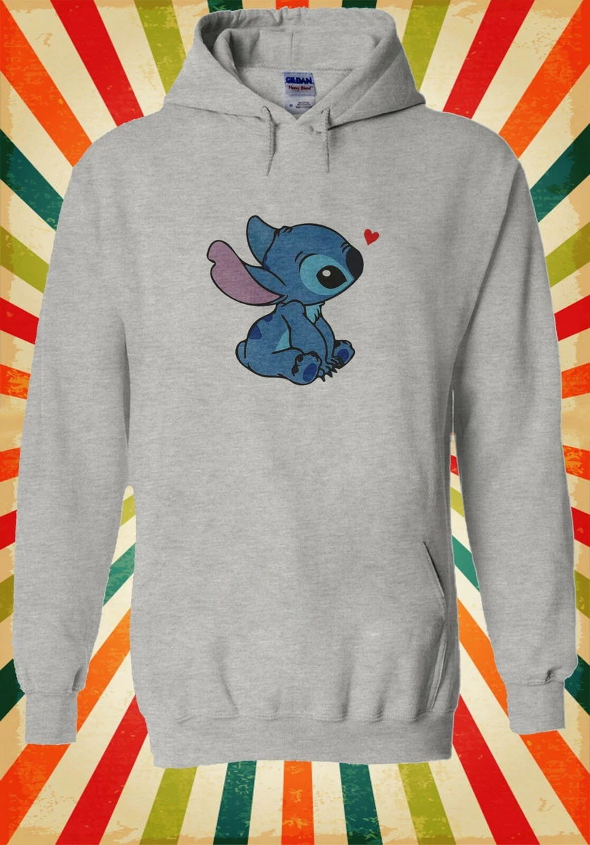 Heart Disney Lilo and Stitch Ohana Men Women Unisex Top Hoodie Sweatshirt 2275