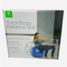 NIB GAIAM Total Body Balance Ball® Kit – 65cm Stability Ball + Pump