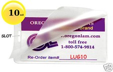 10 Mil Luggage Tags Hot Laminating Pouches 2-1/2 x 4-1/4 [100/pack] Pre-Slotted