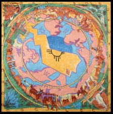 Wyoming Traders Wild Rag Cattle Drive Cowboy Silk Scarf - 34.5"