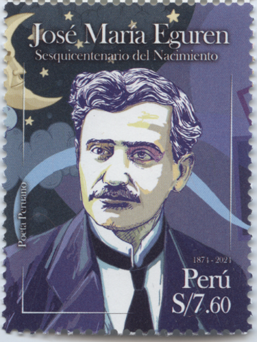 Peru 2024 "Jose Maria Eguren" Schriftsteller, MiNr  neu ** MNH - Bild 1 von 1