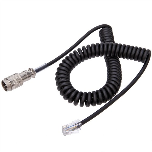 8Pin to RJ-45 Modular Mic Microphone PU Cable Adapter For Yaesu MD-200 MD-100