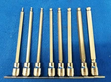 SK PROFESSIONAL TOOLS 19748 Ball Hex Socket Bit Set 3-10mm 3/8"Dr